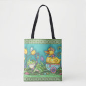 BULLFROG & DUCK PRINCE EASTER SPRING CANVAS TAS Me (Voorkant)