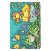 BULLFROG EN DUCK PRINCE EASTER SPRING MAGNET LGE MAGNEET (Verticaal)