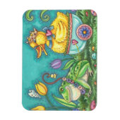 BULLFROG EN DUCK PRINCE EASTER SPRING MAGNET MAGNEET (Verticaal)