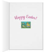 BULLFROG EN DUCK PRINCE EASTER WENSKAART Verse (Binnen (Rechts))