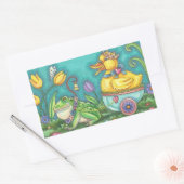 BULLFROG EN EENVOUDIGERE EGG, SPRINGSTICKERS — Dat Rechthoekige Sticker (Envelop)