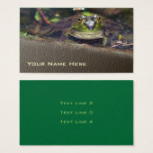 Bullfrog Face Natuur Visitekaartjes (Voorkant /achterkant)