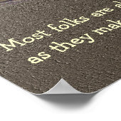 Bullfrog Happiness Inspirerend Quote Poster (Hoek)