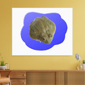 Bullfrog in Pond Canvas Print (Insitu (Woonkamer))