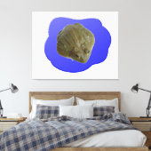 Bullfrog in Pond Canvas Print (Insitu (Slaapkamer))
