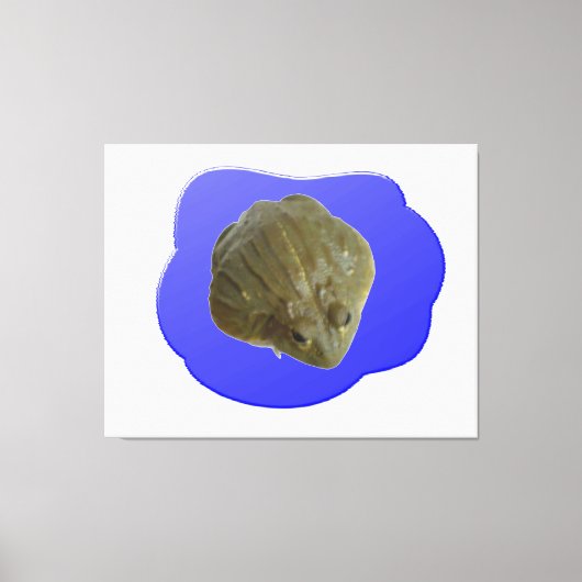 Bullfrog in Pond Canvas Print (Voorkant)