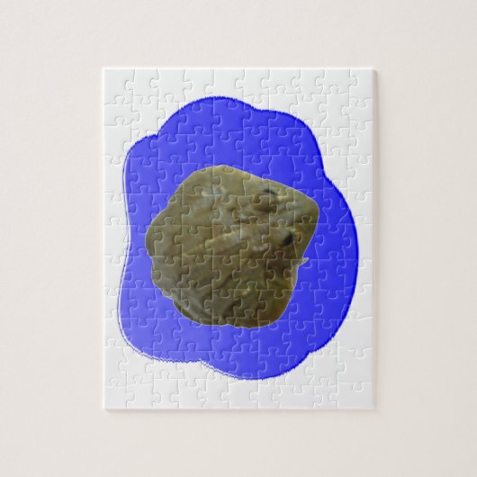 Bullfrog in Pond Puzzle Legpuzzel (Verticaal)