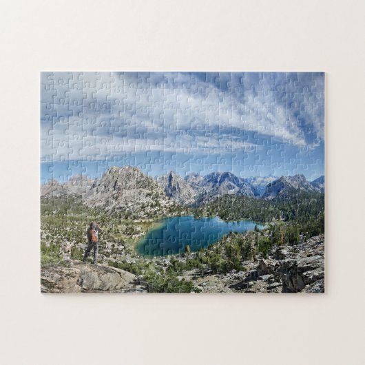 Bullfrog Lake en Kearsarge Pass - Sierra Legpuzzel (Horizontaal)