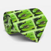 Bullfrog op Lilypads Stropdas (Opgerold)
