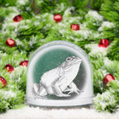 Bullfrog Snow Globe Cool Custom Frog Snow Globe Sneeuwbol (Kerstmis)