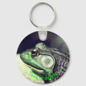 Bullfrog Thoughts Natuur Personalized Sleutelhanger (Voorkant)