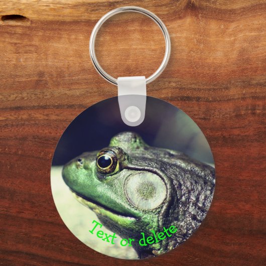 Bullfrog Thoughts Natuur Personalized Sleutelhanger (Achterkant)