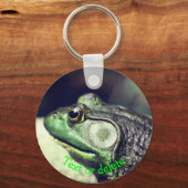 Bullfrog Thoughts Natuur Personalized Sleutelhanger (Voorkant)