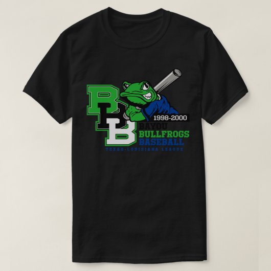 Bullfrogs Honkbal T-shirt (Design voorkant)