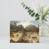 Bullgevecht in een verdeelde Ring Francisco José d Briefkaart (Staand voorkant)