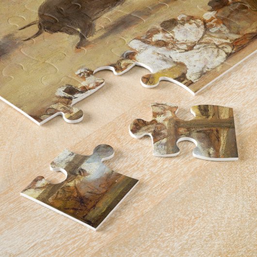 Bullgevecht in een verdeelde Ring Francisco José d Legpuzzel (Zijkant)