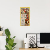 Bullgevecht ~ Twee grote bull Races ~ D. Perea ~ Poster (Thuiskantoor)