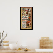 Bullgevecht ~ Twee grote bull Races ~ D. Perea ~ Poster (Keuken)
