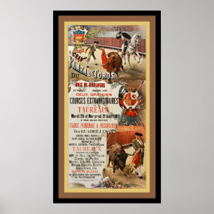 Bullgevecht ~ Twee grote bull Races ~ D. Perea ~ Poster