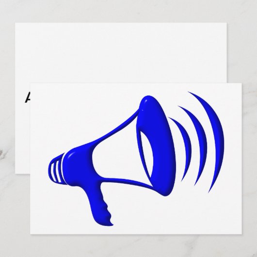 Bullhorn - Voeg je eigen woorden toe (Voorkant / Achterkant)