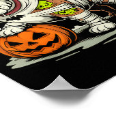 Bullie Mummy Halloween Bulldog Poster (Hoek)