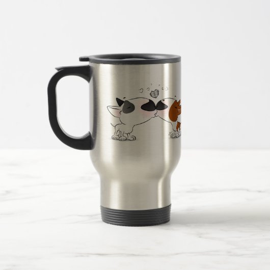 "Bullies in Love" Travel Mug Reisbeker (Links)