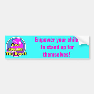 Bullies over het officiële opstartproduct bumpersticker