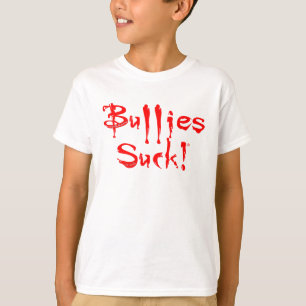 "Bullies Suck". Bewustmakingsinitiatief Ringer Shi T-shirt