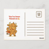 Bullio Funny Fitness – Max Inspanning, Zero Progre Briefkaart (Achterkant)