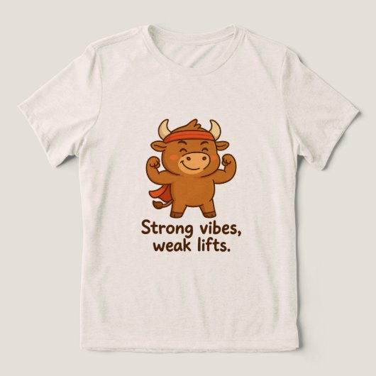 Bullio® – Sterke geest, klein leven | Grappige Car Tri-Blend Shirt (Design voorkant)