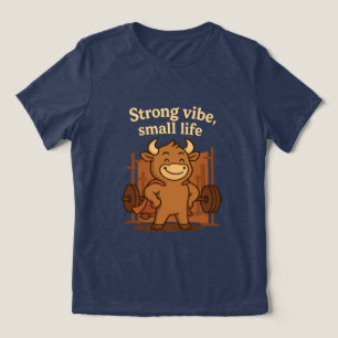 Bullio® – Sterke vibes, kleine leventjes   Grappig Tri-Blend Shirt