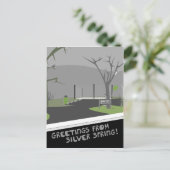 Bullis Park - groeten van de zilveren lente! Briefkaart (Staand voorkant)