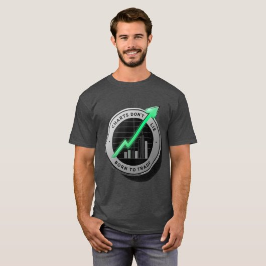 Bullish AF geboren voor de markt T-shirt (Voorkant volledig)