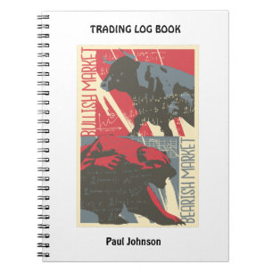 Bullish Bearing Stock Market Trading Log Book Notitieboek