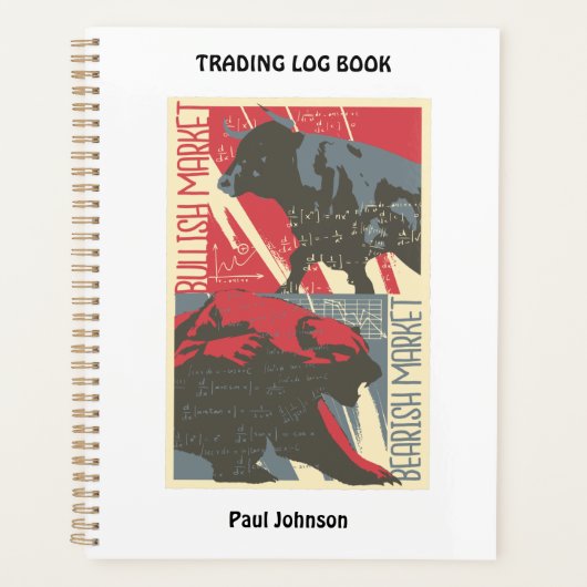 Bullish Bearish Stock Market Trading Planner (Voorkant)