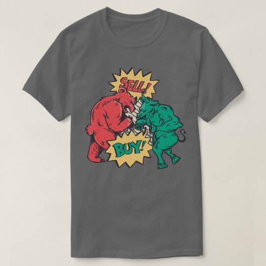 Bullish Bearish Trading Kopen Stock verkopen en ko T-shirt (Design voorkant)