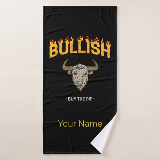Bullish Day Trader Koop de DIP  belegger Badhanddoek (Badhanddoek)