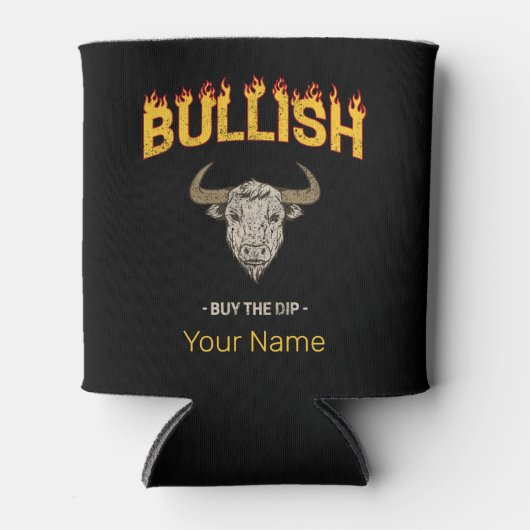 Bullish Day Trader Koop de DIP  belegger Blikjeskoeler (Voorkant)