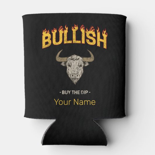 Bullish Day Trader Koop de DIP belegger Blikjeskoeler (Achterkant)