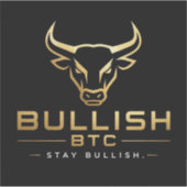 Bullish op btc sticker (Voorkant)