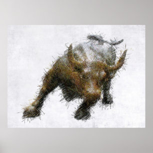 BULLISH OP DE MARKT POSTER