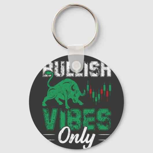 Bullish Vibes only T-Shirt Sleutelhanger (Voorkant)
