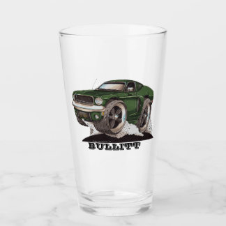 Bullitt Green Mustang Classic Movie Cartoon Car Glas