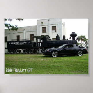 Bullitt Mustang 2001 Poster