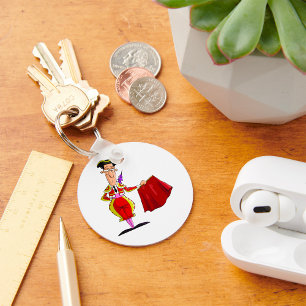 Bulljager en Rode Cape Sleutelhanger