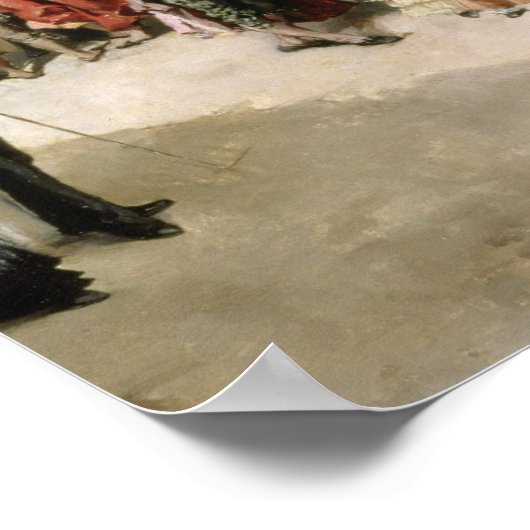 Bulljagers die zich voorbereiden op de gevechtsstr poster (Hoek)