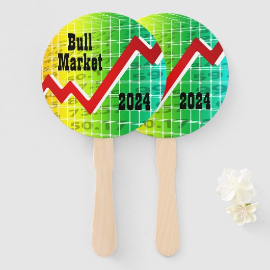 Bullmarkt 2024 handwaaier (Voorkant en achterkant)