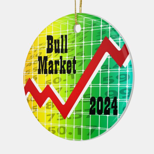 Bullmarkt 2024 keramisch ornament (Links)