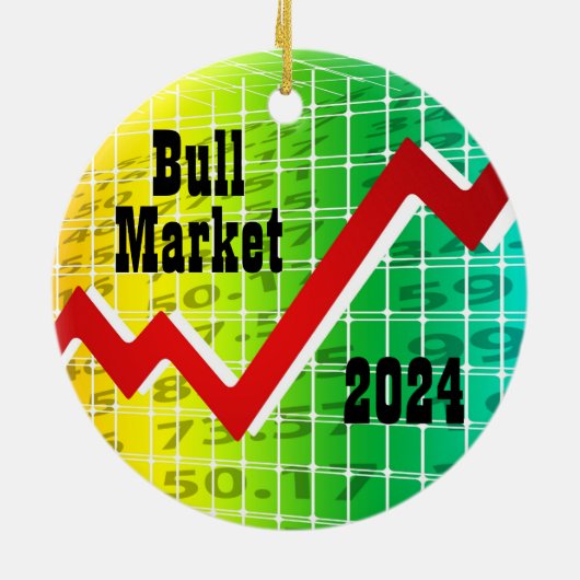 Bullmarkt 2024 keramisch ornament (Achterkant)