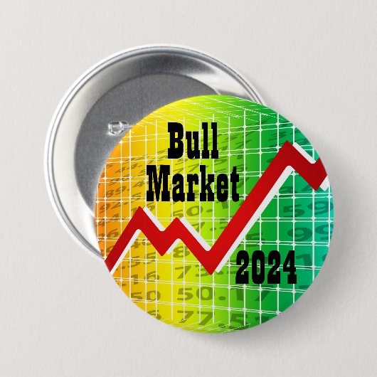 Bullmarkt 2024 ronde button 7,6 cm (Voorkant /achterkant)